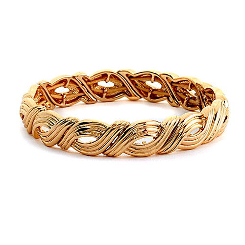 Napier Gold-Tone Chain Link Stretch Bracelet