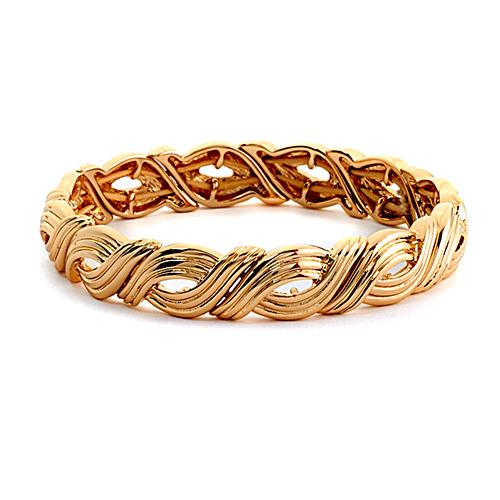 Napier Gold-Tone Chain Link Stretch Bracelet