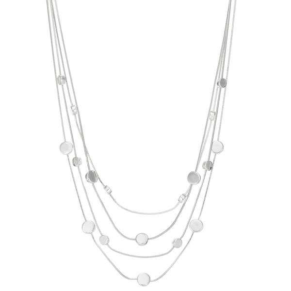 Napier Silver-Tone 16in. Multi-Row Necklace
