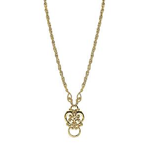Signature 1928 Gold Heart Eyeglass Holder Necklace