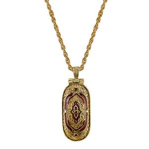 Symbols of Faith Red Enamel Pendant