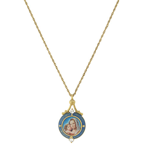 Symbols Of Faith Mary & Child Pendant