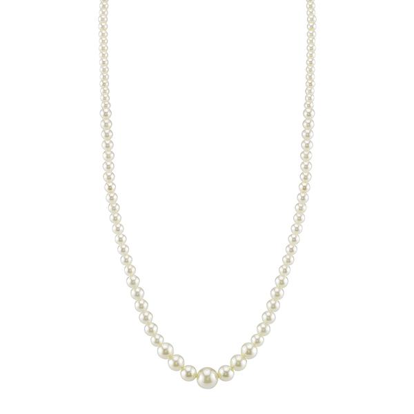 1928 Graduated Faux Pearl Necklace