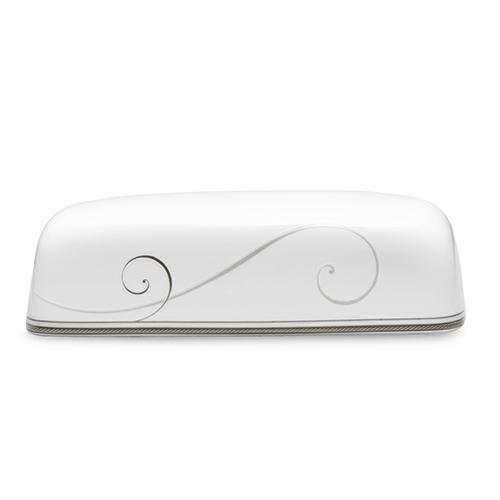 Noritake Platinum Wave Covered Butter Dish alternate view