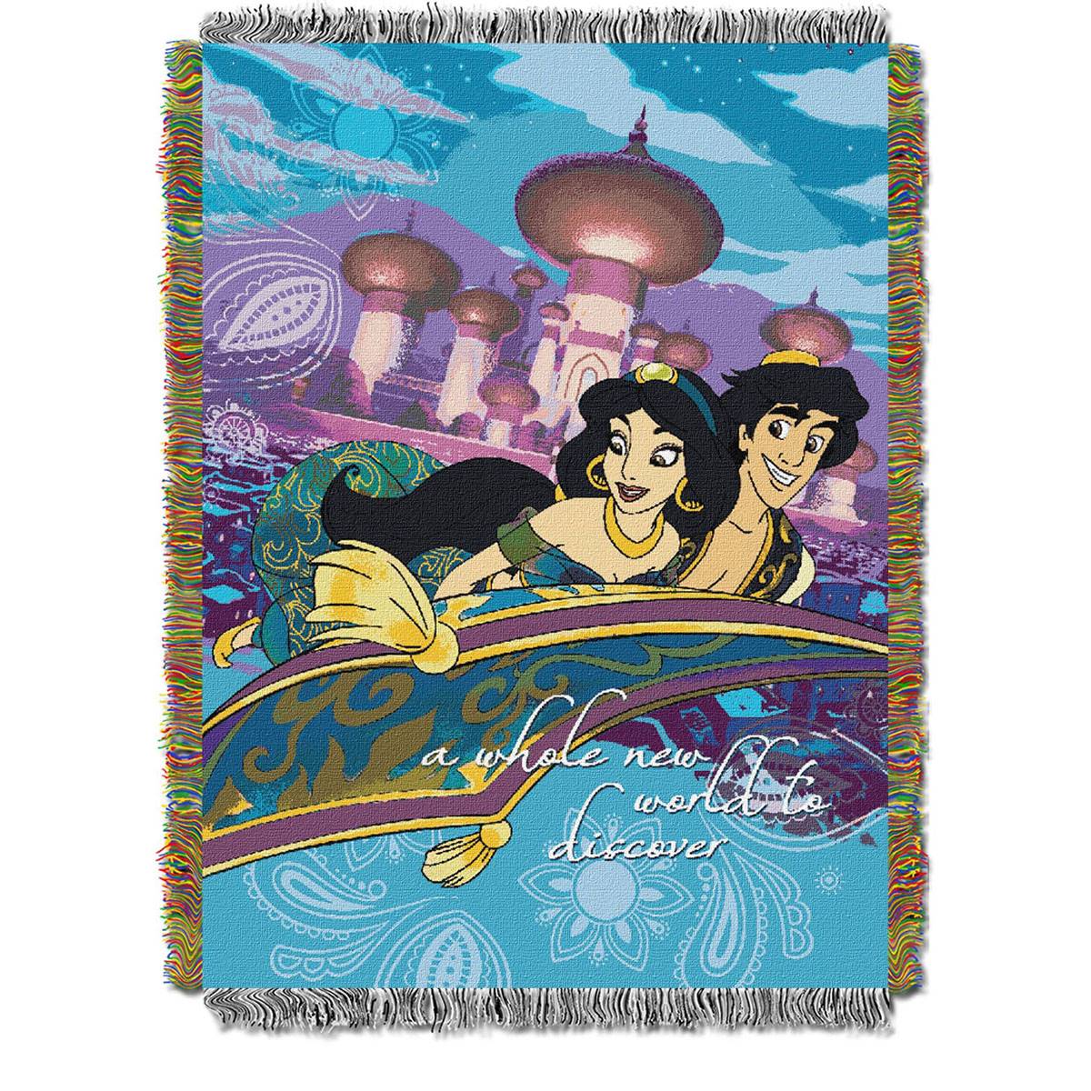 Northwest Disney Aladdin Woven Tapestry Throw