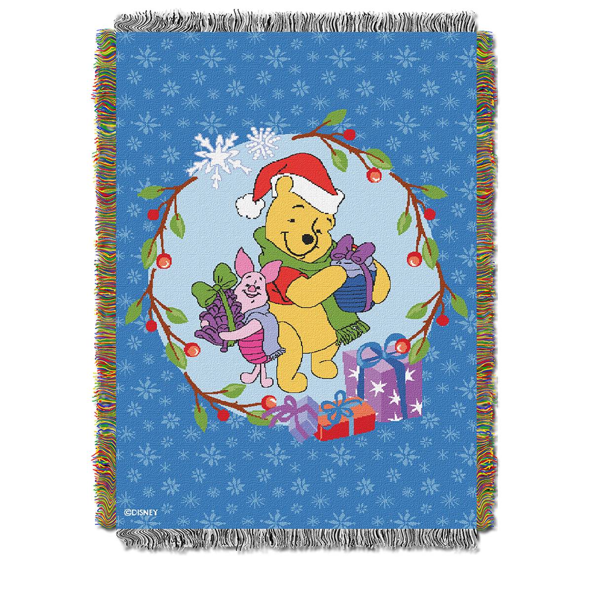 Northwest Winnie The Pooh Homemade Holiday Woven Tapestry