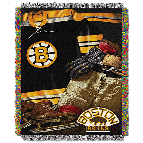 NHL Boston Bruins Vintage Tapestry Throw