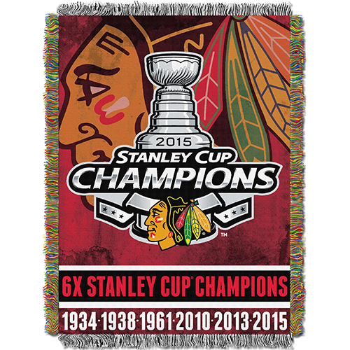 NHL Chicago Blackhawks Commemorative Tapestry Throw