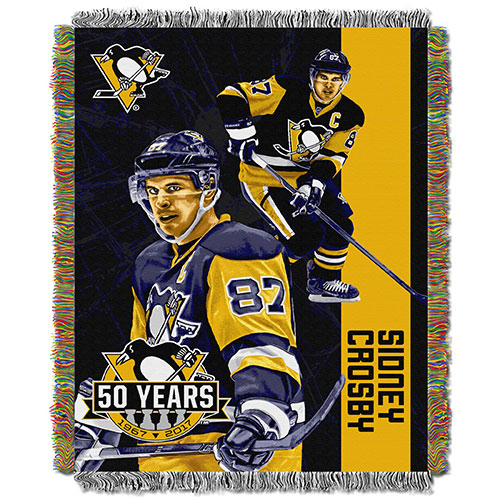 NHL Pittsburgh Penguins Sidney Crosby Tapestry Throw