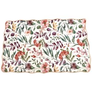 Nourison Scalloped Edges Leaf Floral Rug