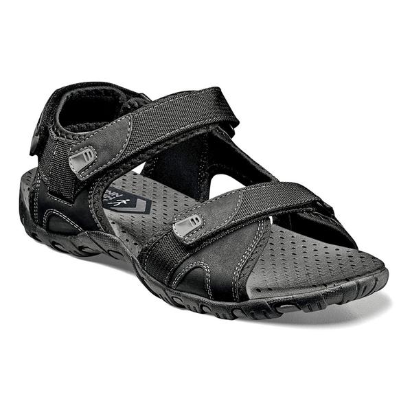 Mens Nunn Bush Rio Bravo 3-Strap Sprt Sandals