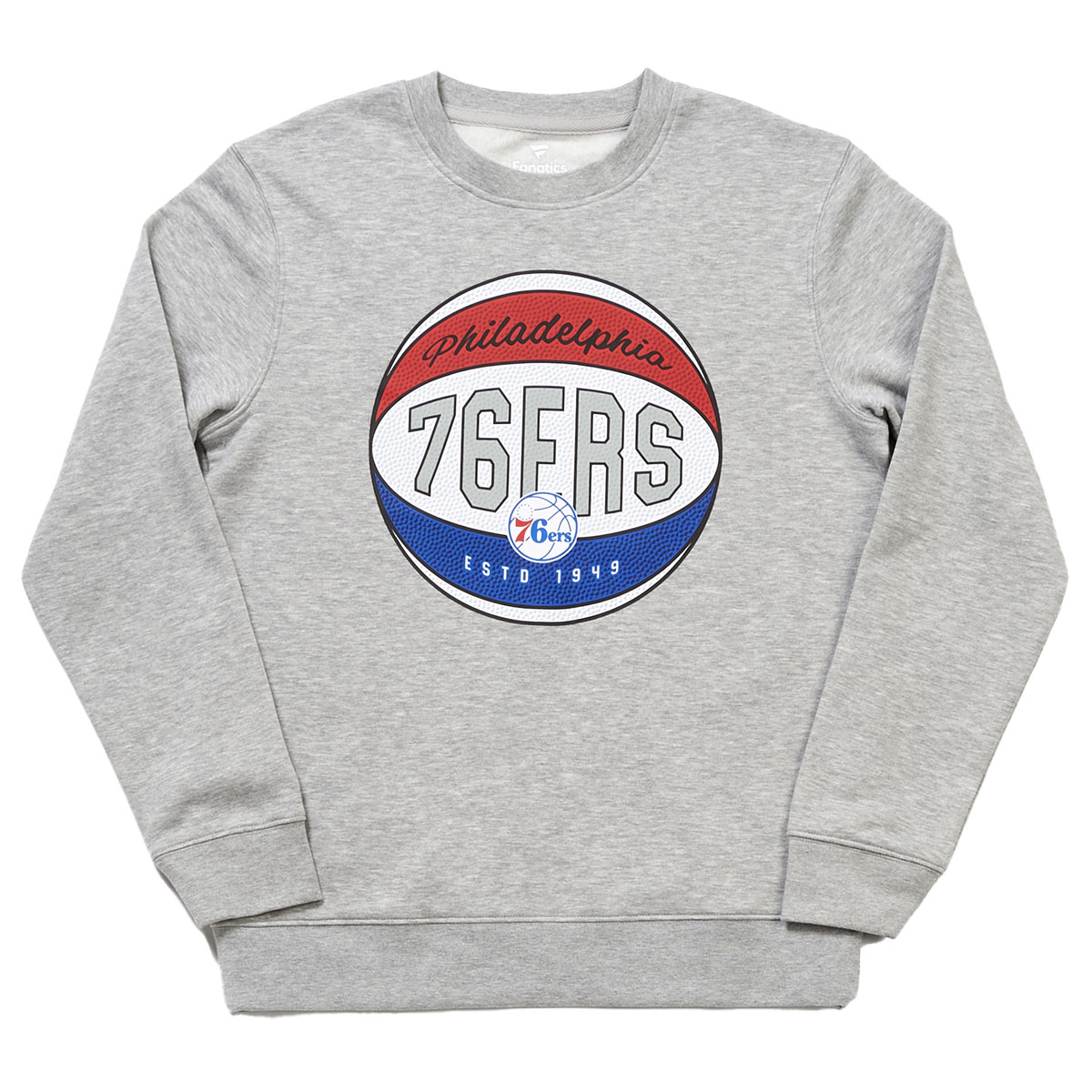 Mens Fanatics 76ers True Classics Crew Neck Sweatshirt