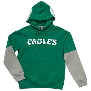 Mens Fanatics Eagles Helmet Color Block Hoodie