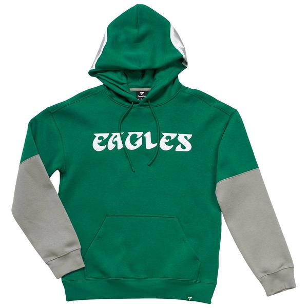 Mens Fanatics Eagles Helmet Color Block Hoodie alternate view