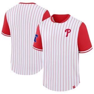 Mens Fanatics Philadelphia Phillies Side Swipe Pinstripe Tee alternate view