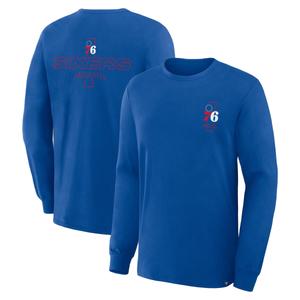 Mens Fanatics NBA Perimeter Philly Basketball Long Sleeve Tee