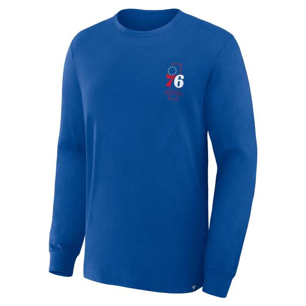 Mens Fanatics NBA Perimeter Philly Basketball Long Sleeve Tee alternate view