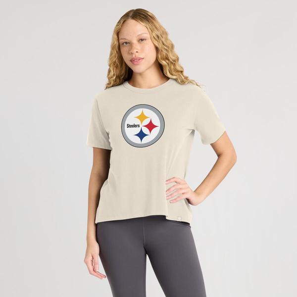 Womens Fanatics Pittsburgh Steelers Essential Tee - Sand alternate view