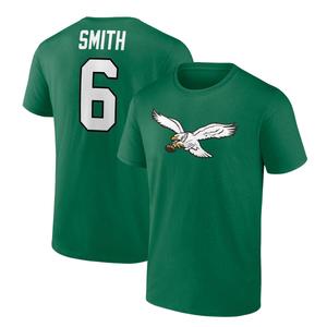 Mens Fanatics Eagles Smith (6) Classic Throwback Short Sleeve Tee