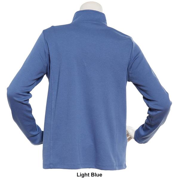 Petite Hasting & Smith Long Sleeve Zip Mock Neck Jacket alternate view