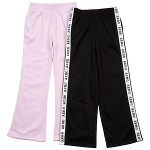 Girls (7-16) Aeropostale 2pk. Wide/Flare Fleece Lined Pants - Lav