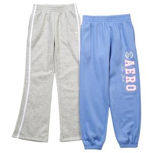 Girls (7-16) Aeropostale 2pk. Fleece Joggers/Marled Flare Pants alternate view