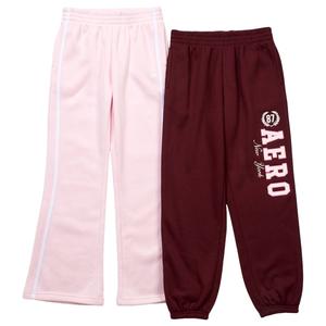 Girls (7-16) Aeropostale 2pk. Solid Fleece Joggers & Flare Pants