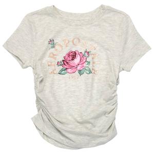 Girls (7-16) Aeropostale Short Sleeve Side Cinched Rose Tee alternate view