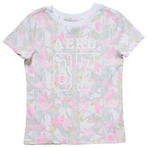 Girls (7-16) Aeropostale Short Sleeve Camo Leaf Logo Tee