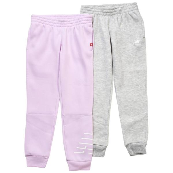 Girls (7-16) New Balance 2pk. Fleece Lined Joggers - Purple