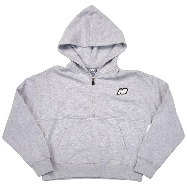 Girls (7-16) New Balance Long Sleeve 1/4 Zip Pullover Hoodie