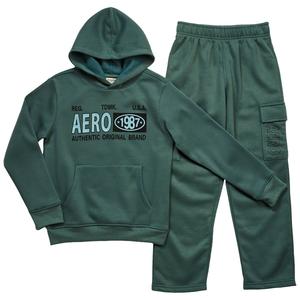 Boys (8-12) Aeropostale 2pc. Fleece Hoodie Cargo Set
