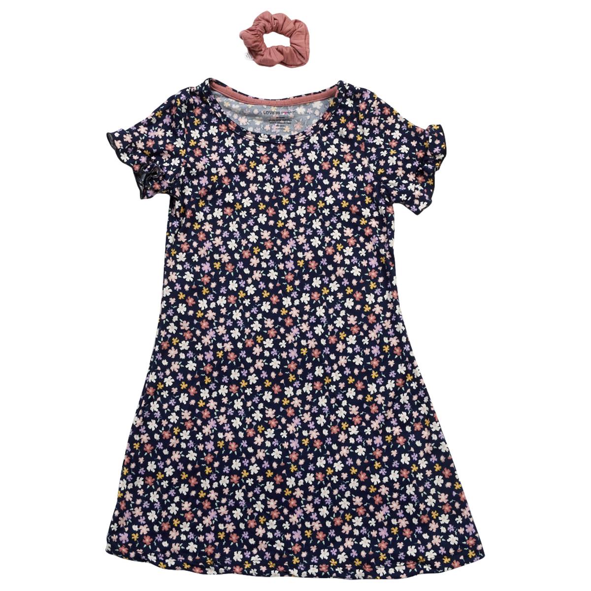 Girls (4-6x) Love Republic Short Sleeve Navy Floral Dress