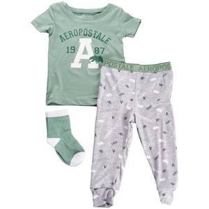 Toddler Girl Aeropostale Aero 2pc. Logo Pajama Set w/ Socks