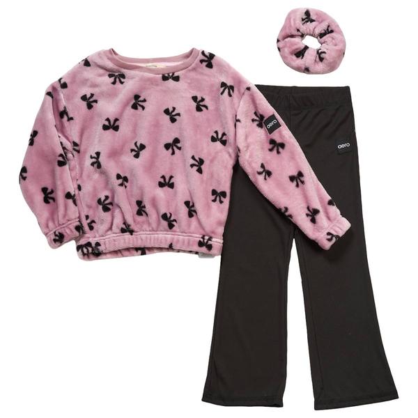Toddler Girl Aeropostale 2pc Lilac Bow Sweatshirt/Sweatpants Set