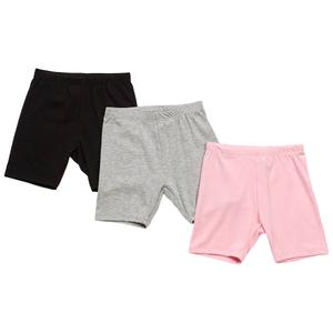 Girls (4-6x) One Step Up 3pk. Solid Bike Shorts - Pink Lady alternate view