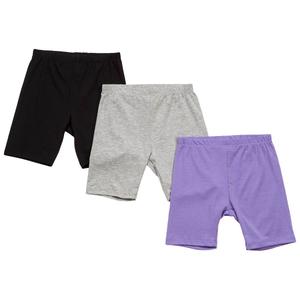 Girls (4-6x) One Step Up 3pk. Solid Bike Shorts - Violet Tulip alternate view