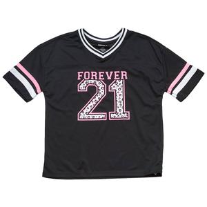 Girls (7-12) Forever 21 Short Sleeve Oversized Leopard Jersey alternate view