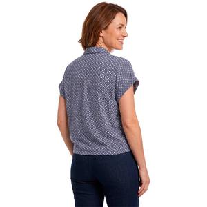 Womens Adrianna Papell Extend Sleeve Tie Front Geometric Blouse alternate view