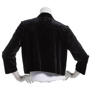 Womens Perceptions 3/4 Sleeve Velvet Shrug alternate view