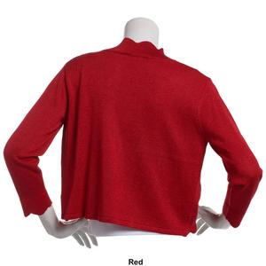 Womens Perceptions Lurex Scallop Edge Shrug alternate view