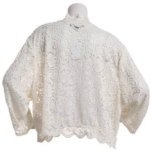 Plus Size Perceptions Lace Scallop Trim Open Shrug alternate view