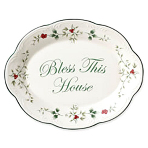 Pfaltzgraff(R) Winterberry Bless This House Plate