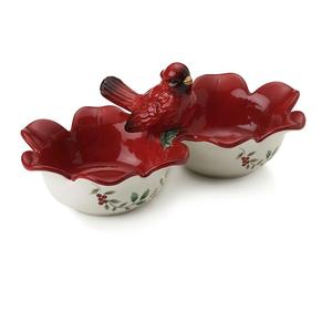 Pfaltzgraff(R) Winterberry 2 Section Serving Bowl