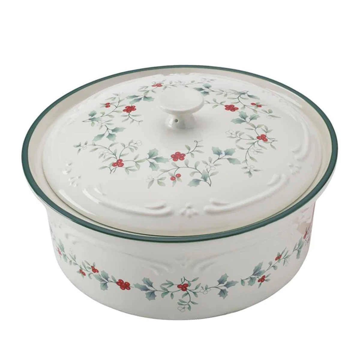 Pfaltzgraff(R) Winterberry Holiday 1.5qt. Covered Baker