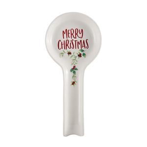 Pfaltzgraff(R) Winterberry Merry Xmas Spoon Rest