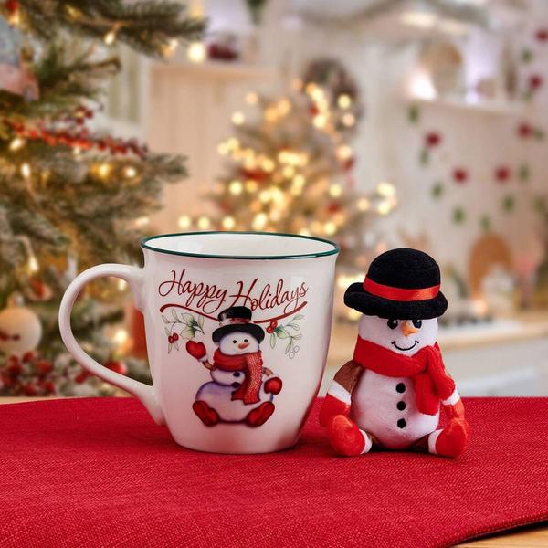 Pfaltzgraff(R) 20oz. Berry Mug w/ Ornament Snowman