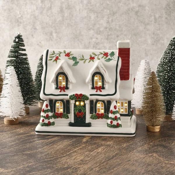 Pfaltzgraff(R) Winterberry Village House with LED Light