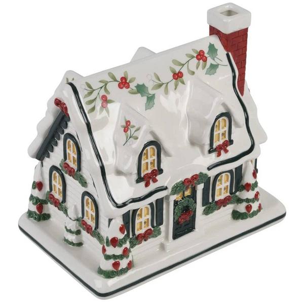 Pfaltzgraff(R) Winterberry Village House with LED Light alternate view