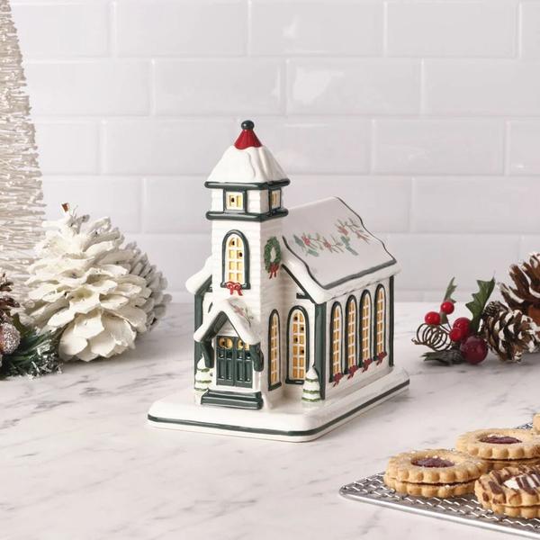 Pfaltzgraff(R) Winterberry Village Church with LED Light